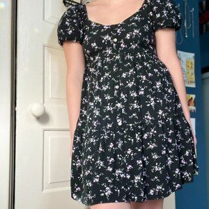 Black Floral Dress
